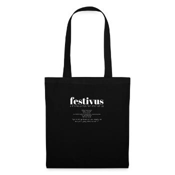 Festivus, ein Fest für uns alle - Stoffbeutel - Schwarz - Vorne
