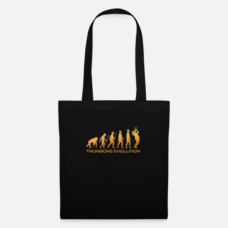 Évolution du trombone - Sac en tissu - noir