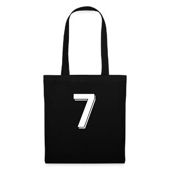 Number 7 - Tote Bag - black - Front