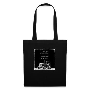 J'aime mon tracteur - Sac en tissu - noir - Devant