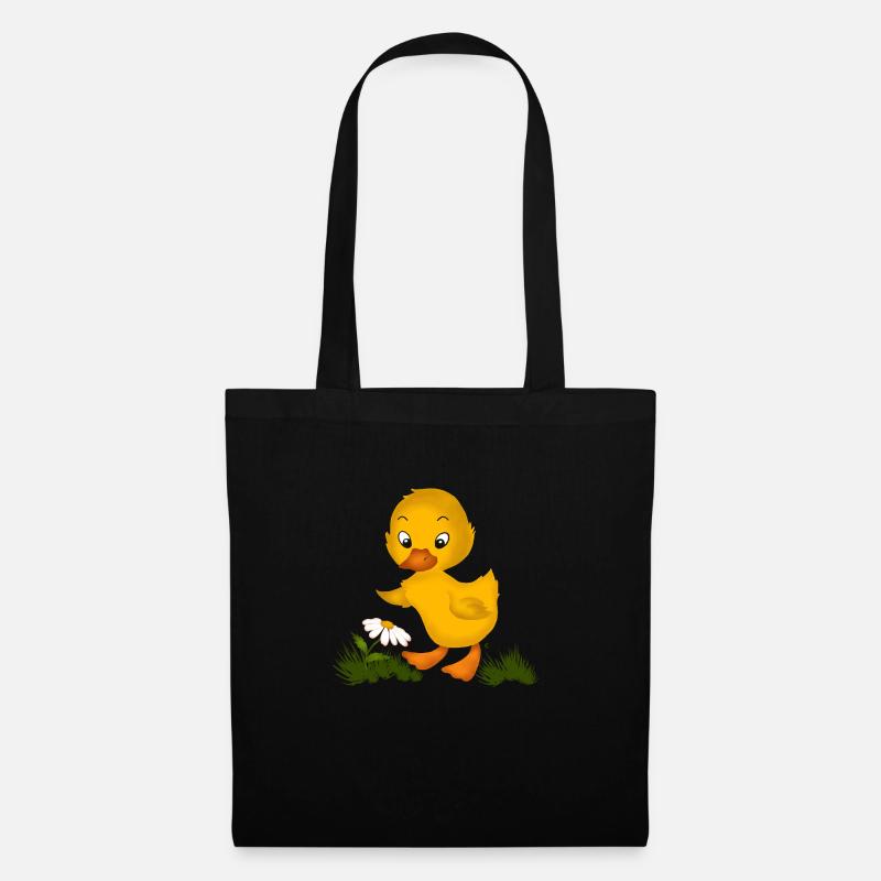 Baby Chick - Duck - Tote Bag - black