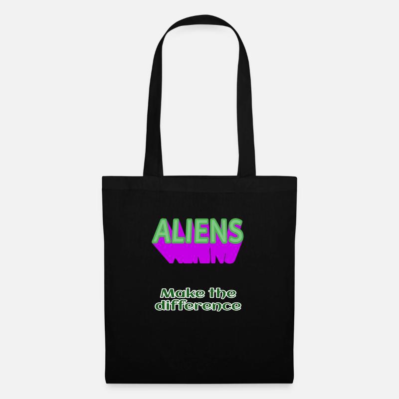 ALIENS Aliens make the difference without alien - Tote Bag - black