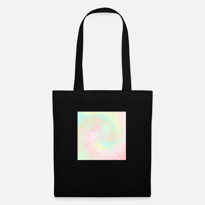 Tie Dye Pastell Tie Dye - Stoffbeutel - Schwarz