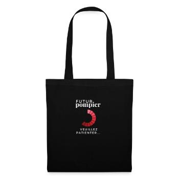 Futur pompier veuillez patienter - Sac en tissu - noir - Devant