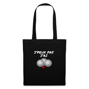 I can not I petanque - Tote Bag - black - Front