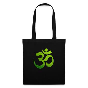 OM vert, Om, Om hindou, symbole Om, Aum, OM - Sac en tissu - noir - Devant