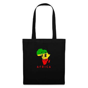 Carte Afrique Elephant Lover cadeau Afrique du Sud - Sac en tissu - noir - Devant