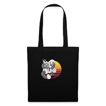 Dragon chinois - Sac en tissu - noir - Devant