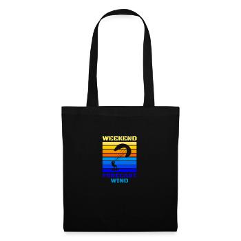 Weekend Forecast Wind Kite Surfing Extreme Sports Poison - Tote Bag - black - Front