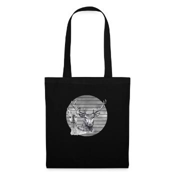 Deer and doe - Tote Bag - black - Front