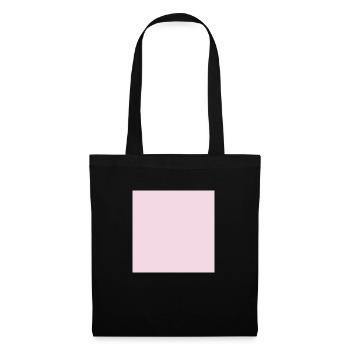 Rosa, Pink, Dunkelrosa (auch personalisierbar) - Stoffbeutel - Schwarz - Vorne