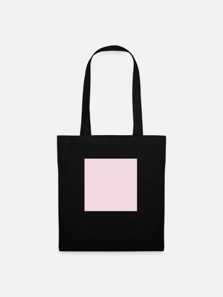 Rosa, Pink, Dunkelrosa (auch personalisierbar) - Stoffbeutel - Schwarz