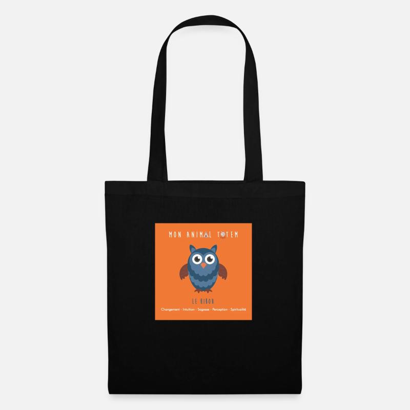 EU-EULE/ANIMAL TOTEM - Stoffbeutel - Schwarz