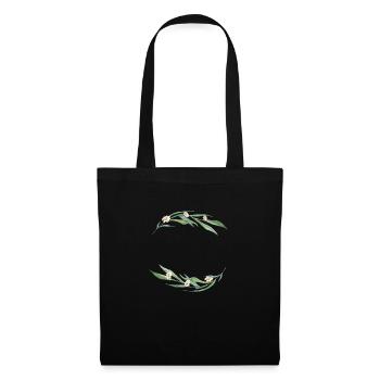 Circle Floral customizable - Tote Bag - black - Front