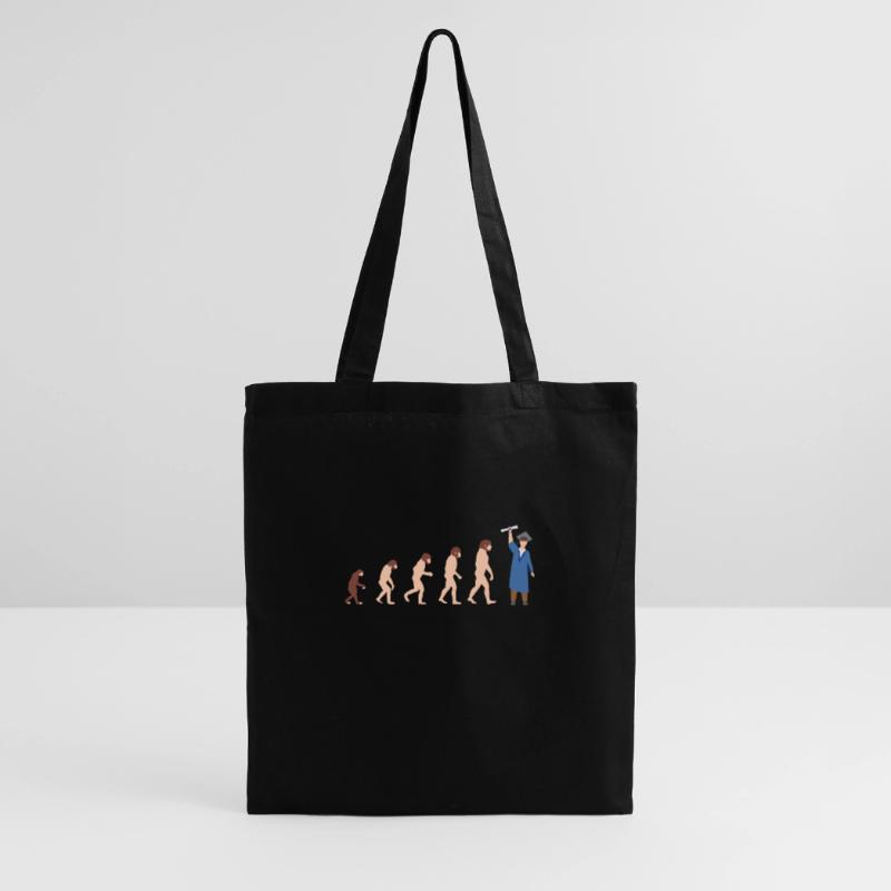 Evolution Abschluss Absolventen Bachelor Geschenk Stoffbeutel