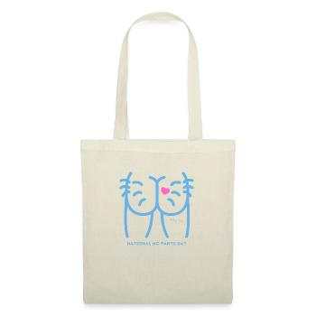 Journée nationale sans pantalon Joues de fesses - Sac en tissu - nature - Devant