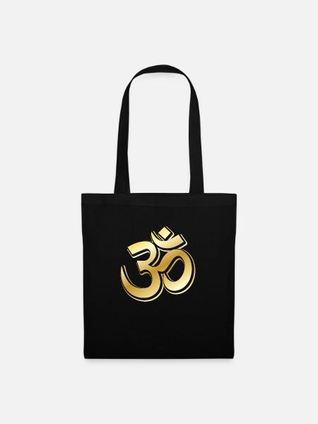 Golden OM Symbol by The Manzanita´s - Stoffbeutel - Schwarz