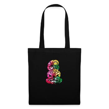 Maori Hei Tiki Polynesian Tribal Tattoo Cadeau - Sac en tissu - noir - Devant