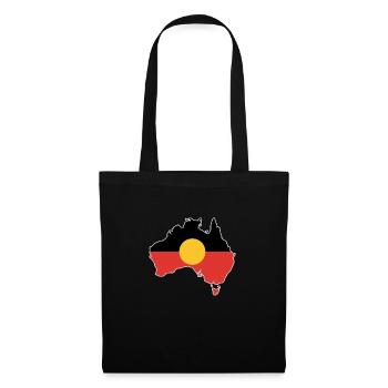 Aboriginal Flag Australia Card Gift Idea - Tote Bag - black - Front