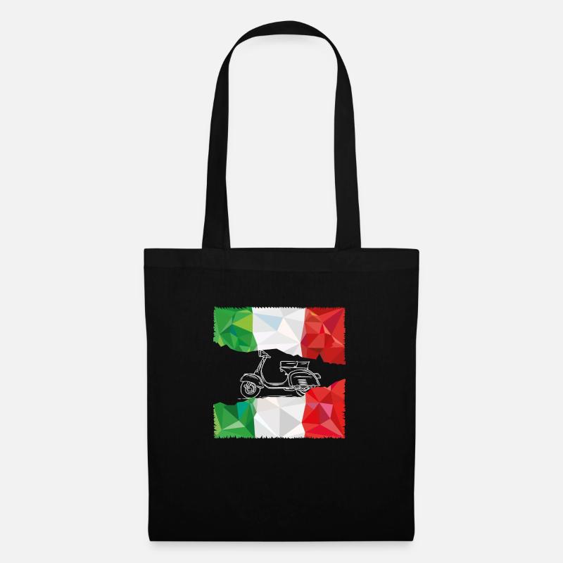 Scooter, Italien, Lifestyle, - Stoffbeutel - Schwarz