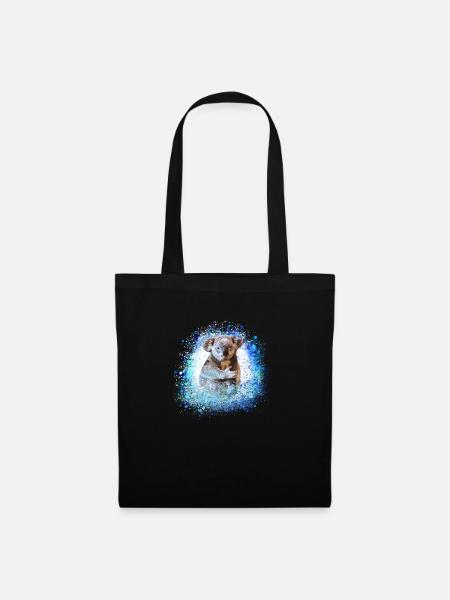 koala ,blue,graffiti,painting,koala bear - Tote Bag - black