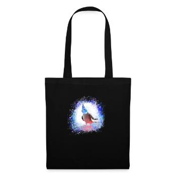 nyphensittich,perruque,oiseau,perruque,graffiti - Sac en tissu - noir - Devant