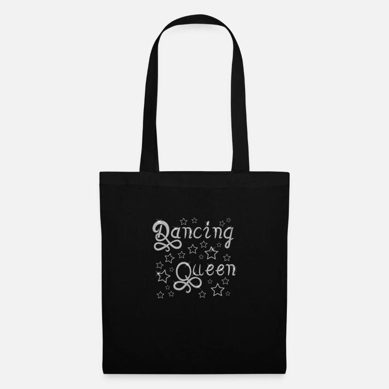 Dancing queen-Silver - Sac en tissu - noir