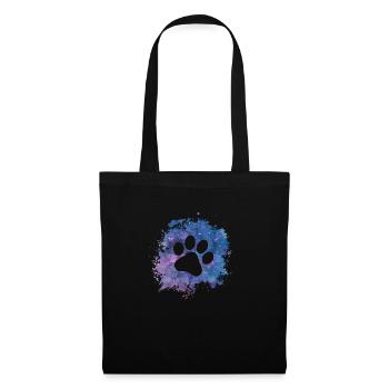 Paw Print Dog Paw Galaxy Dog Owners - Tote Bag - black - Front