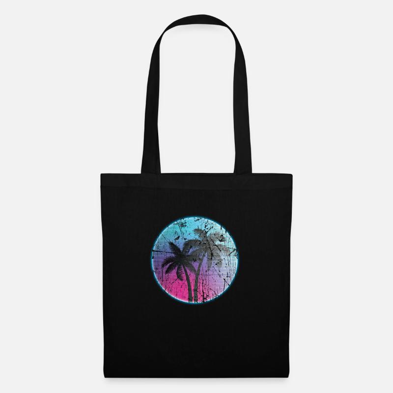 Synthwave Retro 80s - Sac en tissu - noir