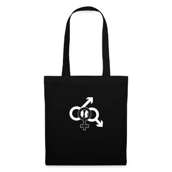 Partage de la femme - Sac en tissu - noir - Devant
