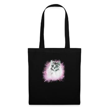 persian cat,siamese cat,cat,white cat, graffiti - Tote Bag - black - Front