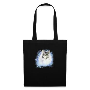 persian cat,siamese cat,cat,white cat, graffiti - Tote Bag - black - Front