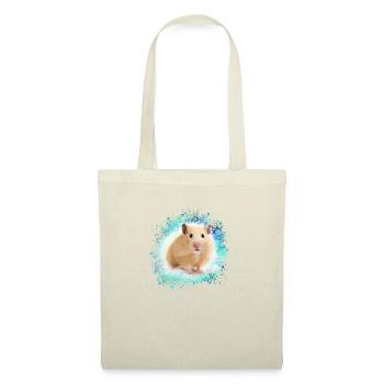 hamster, graffiti, peinture, vert, bleu - Sac en tissu - nature - Devant