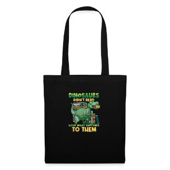 Coole Dinosaurs Shirt Designs for Kids Must have - Stoffbeutel - Schwarz - Vorne