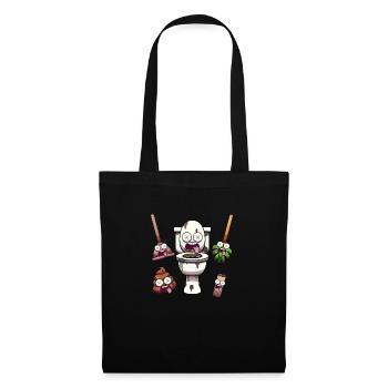 Éléments de toilette - Sac en tissu - noir - Devant