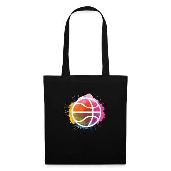 Cute Basketball Basketball Gift In Watercolor - Tote Bag - black - Front