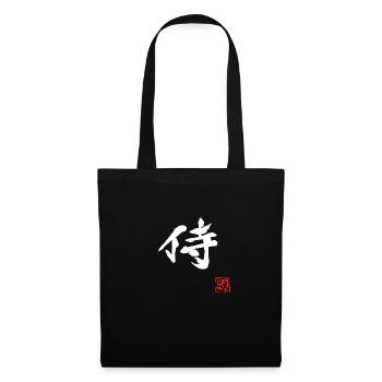 samurai (white) - Sac en tissu - noir - Devant
