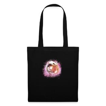 cochons d’Inde, graffitis, cochons d’Inde rosette - Sac en tissu - noir - Devant