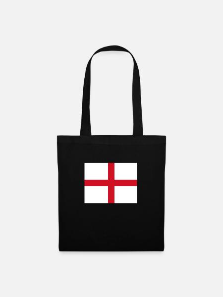 England - Stoffbeutel - Schwarz