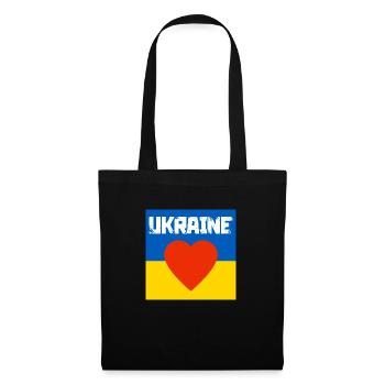 Ukraine - Sac en tissu - noir - Devant