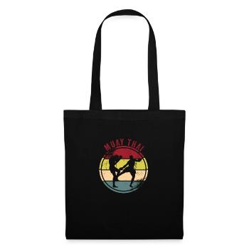 Muay Thai Boxe - Sac en tissu - noir - Devant