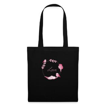 Love - Sac en tissu - noir - Devant