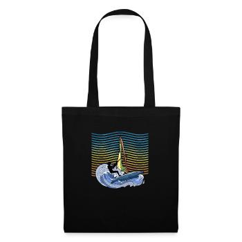 Planche à voile - Sac en tissu - noir - Devant