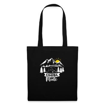 Camping fashion with camper - no matter for which holiday - Tote Bag - black - Front