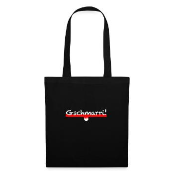 Fränkisches Shirt "Gschmarri" - Stoffbeutel - Schwarz - Vorne