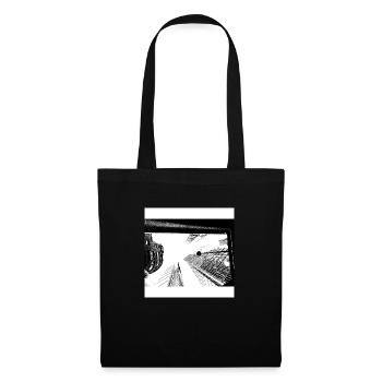 Ville monochrome - Sac en tissu - noir - Devant
