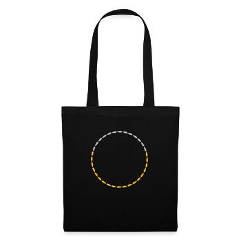 Circle frame beer bottles - Tote Bag - black - Front