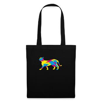 Pan Flag Cat LGBT Queer Gift Pansexual - Sac en tissu - noir - Devant