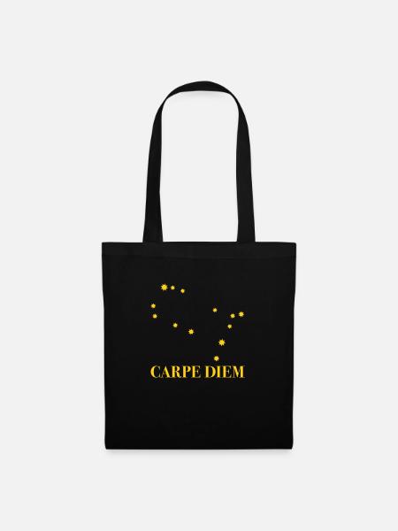 Carpe Diem used the day constellation Gemini - Tote Bag - black