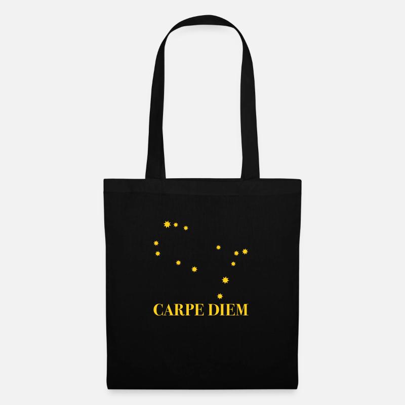 Carpe Diem a utilisé la constellation du jour Gémeaux - Sac en tissu - noir